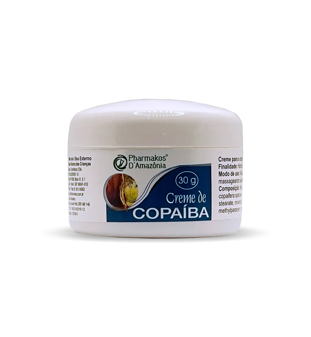 Creme de Copaíba 30g: Hidratação que nutre suavemente a pele