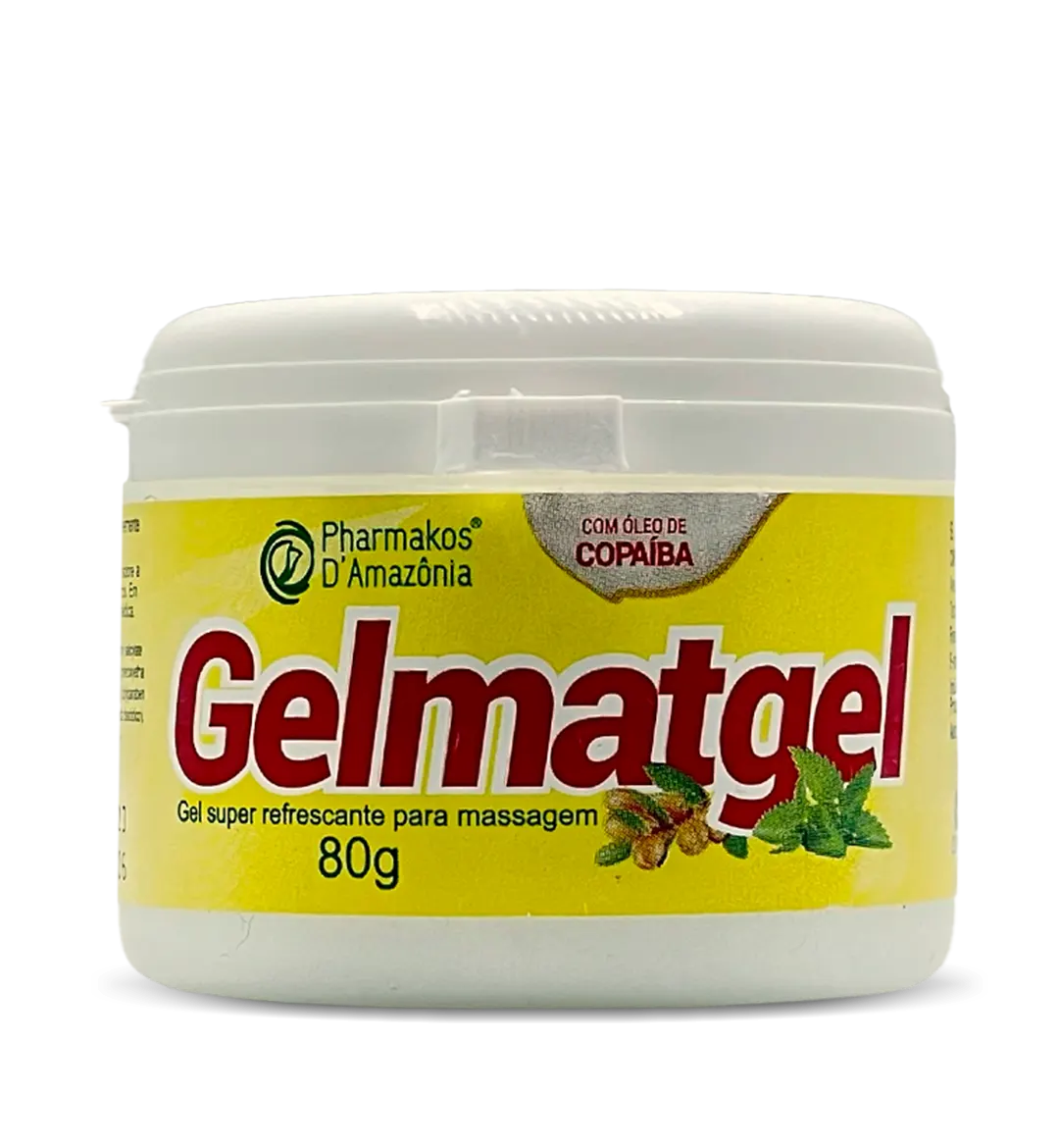 Gelmatgel Super Refrescante 80g – Óleo de Copaíba, Menta e Arnica