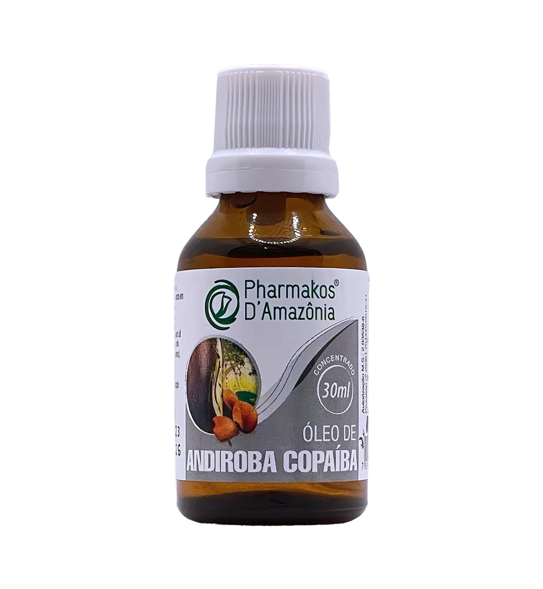 Óleo de Andiroba e copaíba concentrado 30ml: Hidratação com toque natural