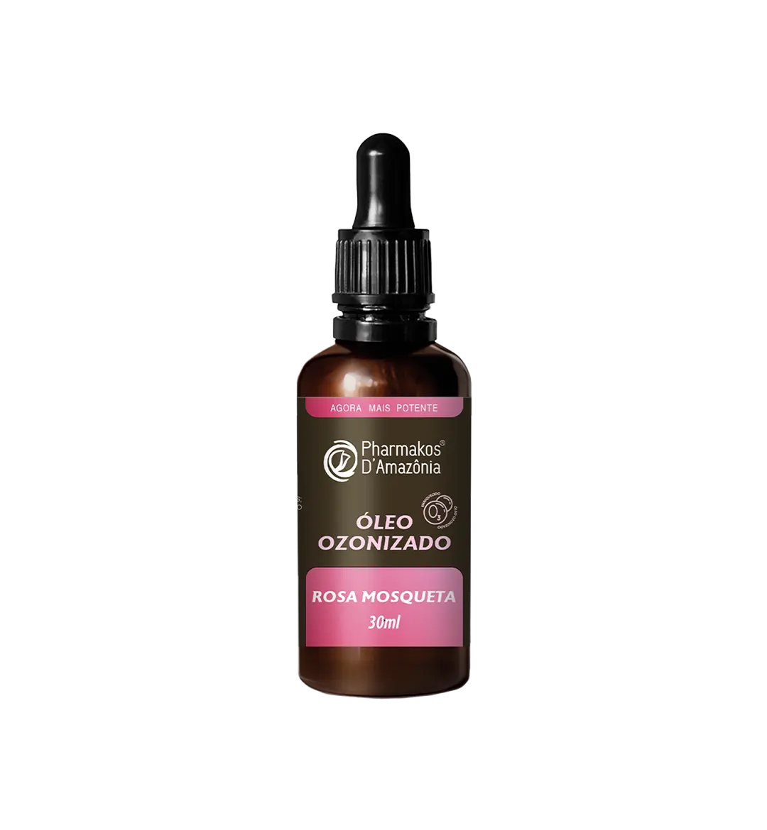 Óleo ozonizado de rosa mosqueta: Renovação intensa da pele
