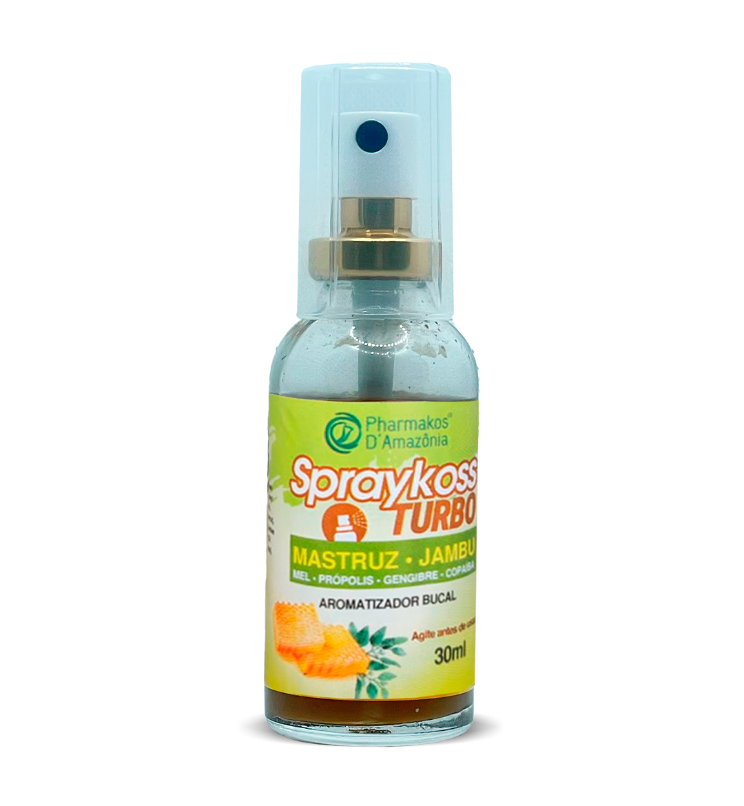 Spraykoss Turbo - Aromatizador bucal com Mastruz, Jambu, Mel e Própolis